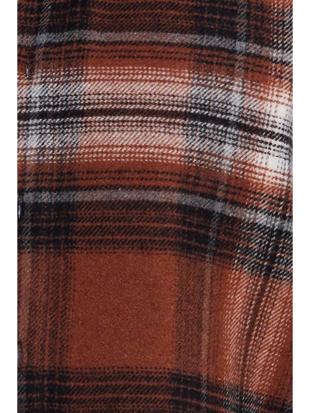 Kahverengi Erkek Slim Fit Dar Kesim Kareli Kışlık Oduncu Gömlek-4