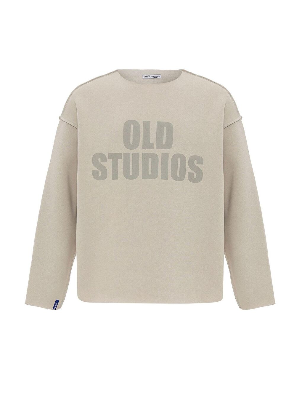 Dikiş Detaylı Overıze Sweatshirt Buz Grisi-6