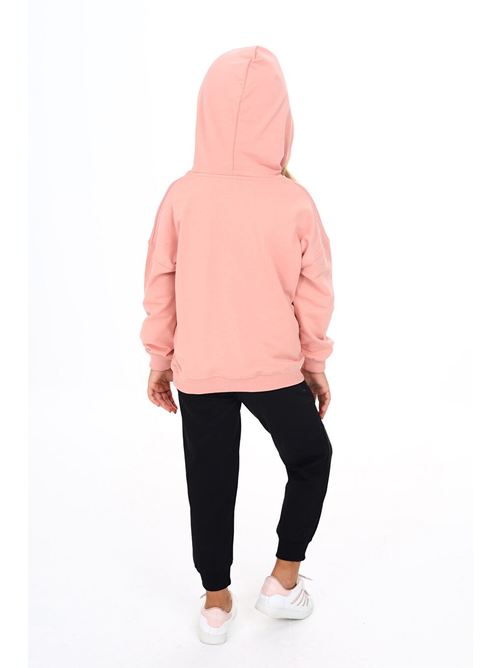 Pembe Kız Çocuk Baskılı Eşofman Takım-3