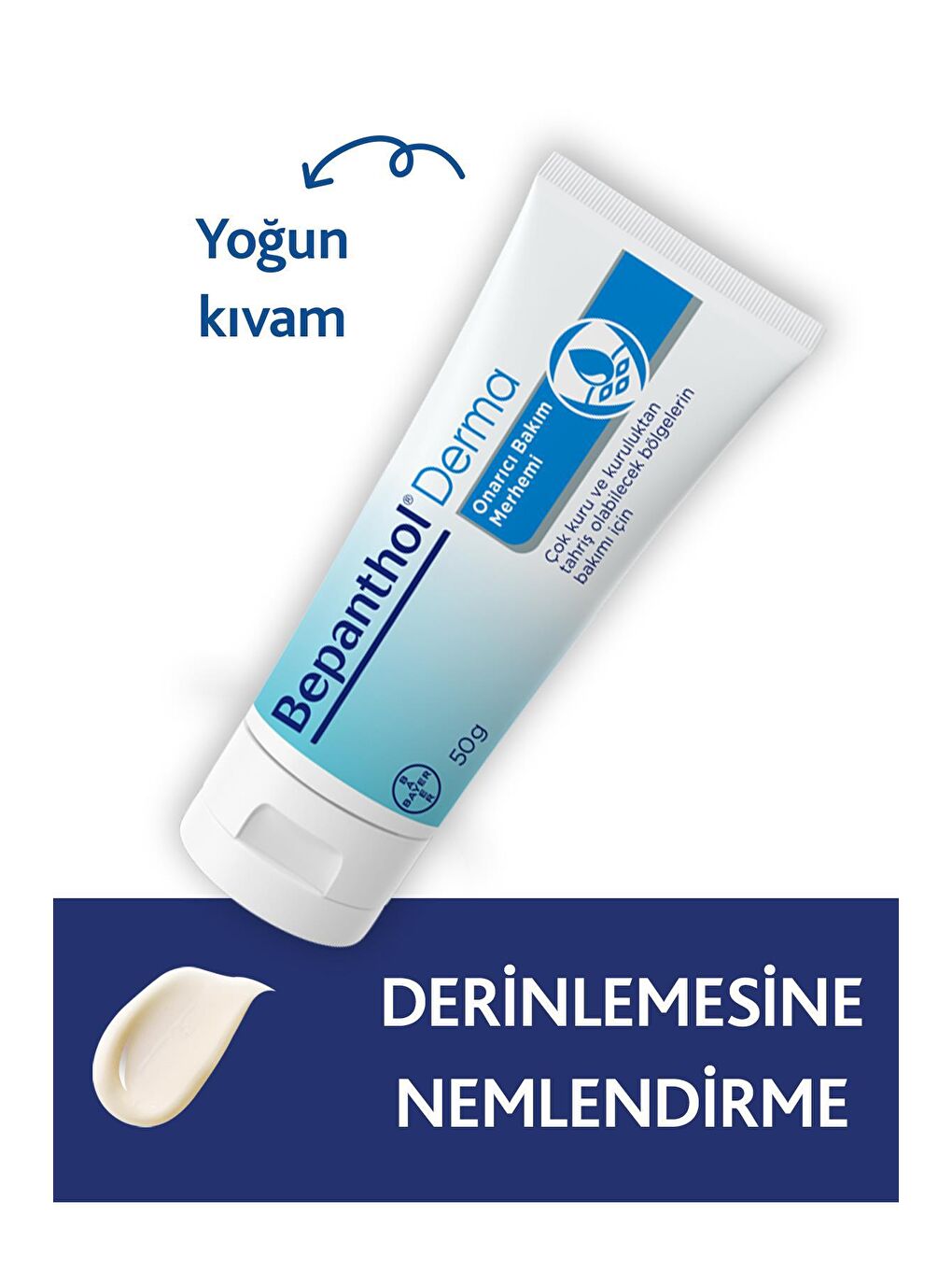 Bepanthol Şeffaf Derma Cilt Bakım Kremi 50g + Onarıcı Bakım Merhemi 50g + Bel Çantası Hediye - 3