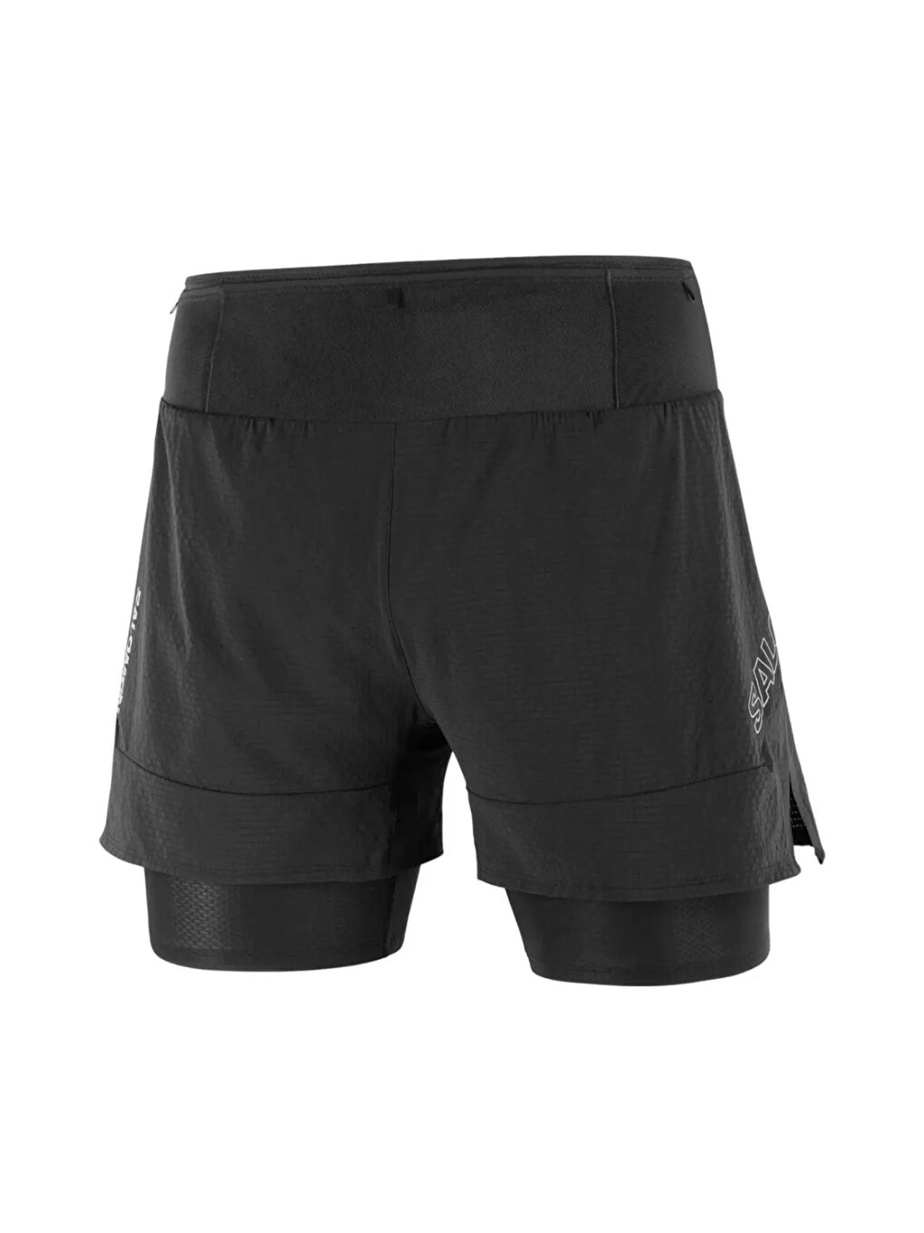 Sense 2in1 Erkek Siyah Koşu Şortu-1