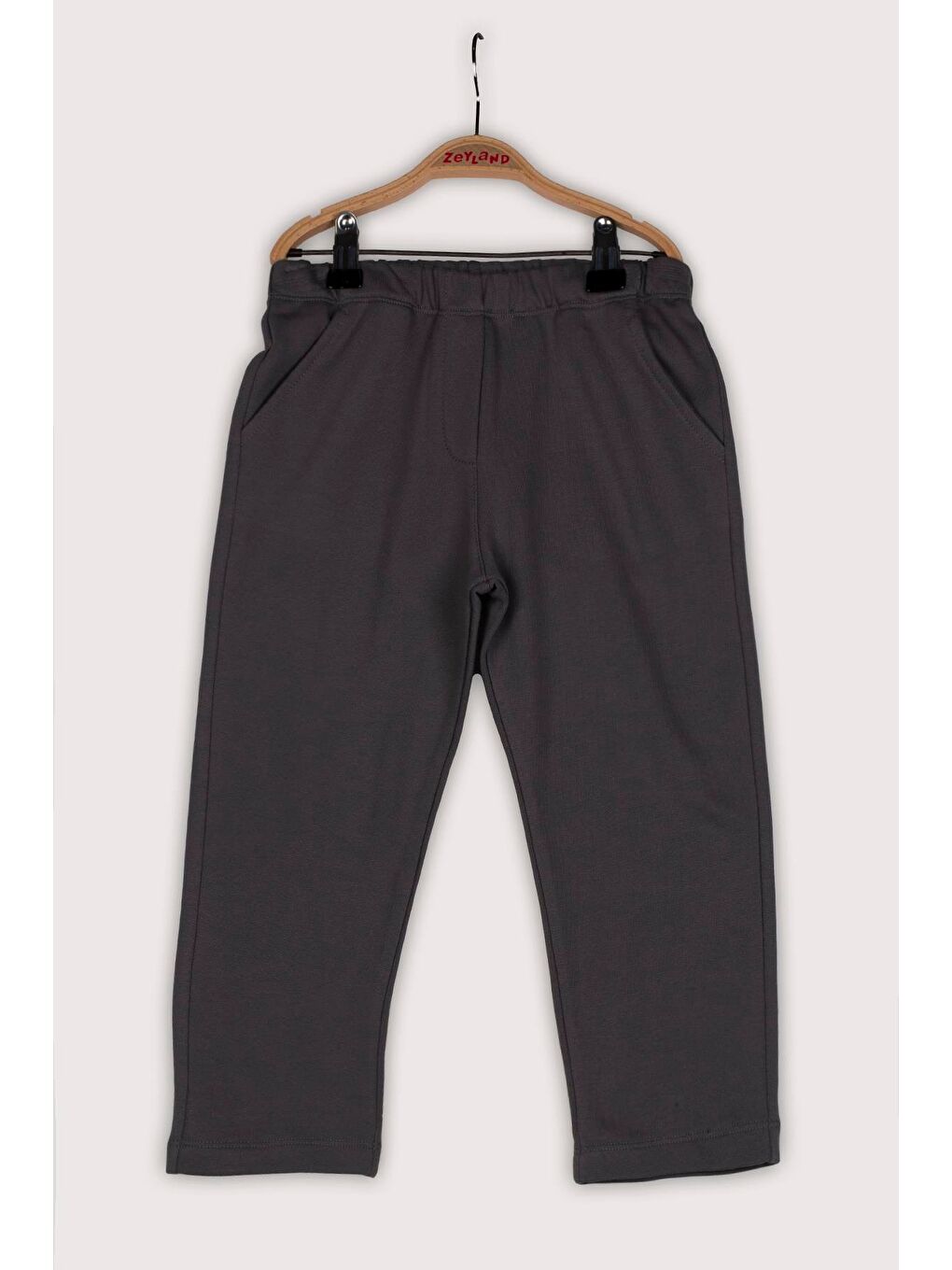 Unisex Çocuk Örme Pantolon - Koyu Gri
