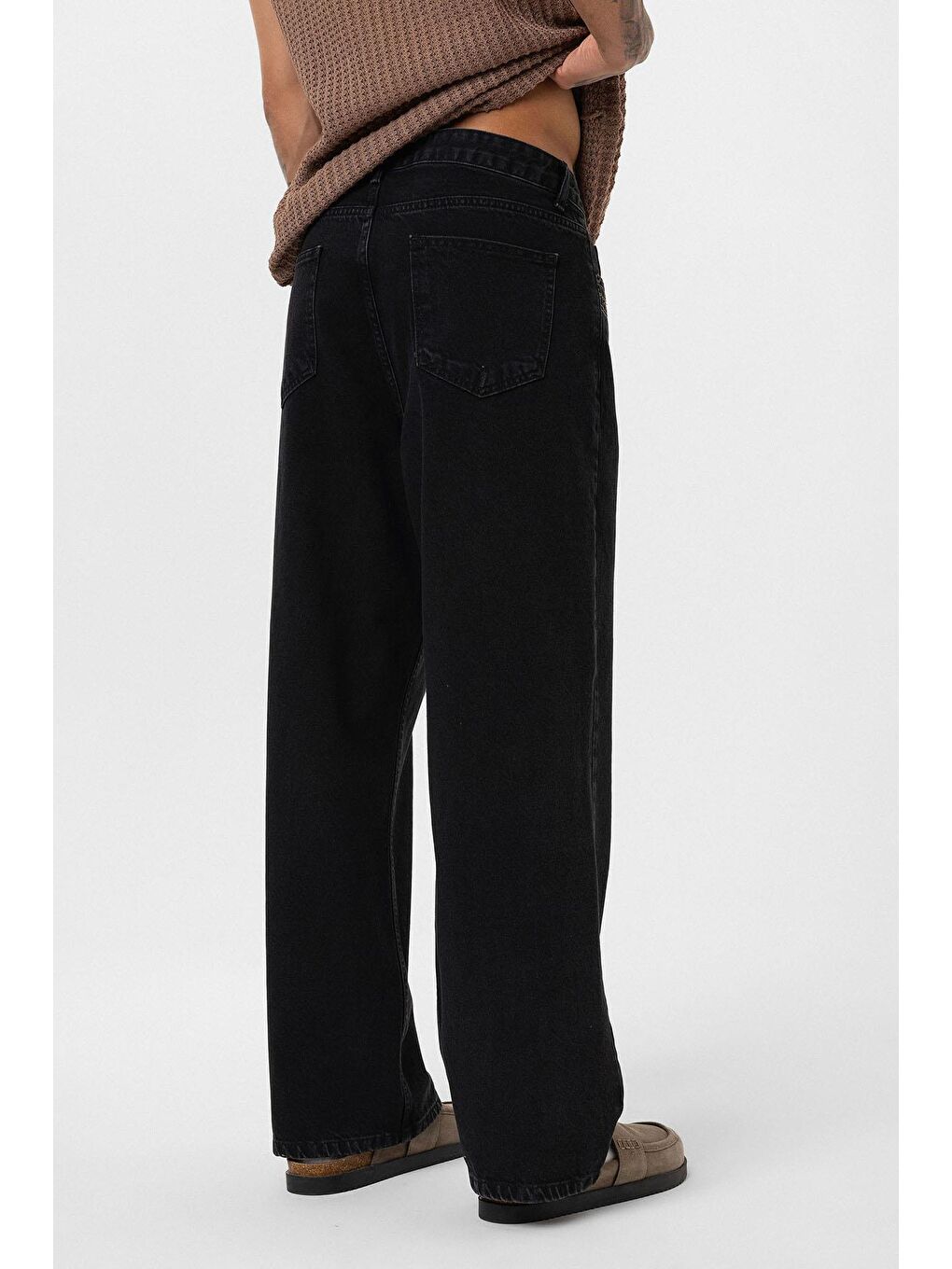Relaxed Fıt Jean Siyah-4