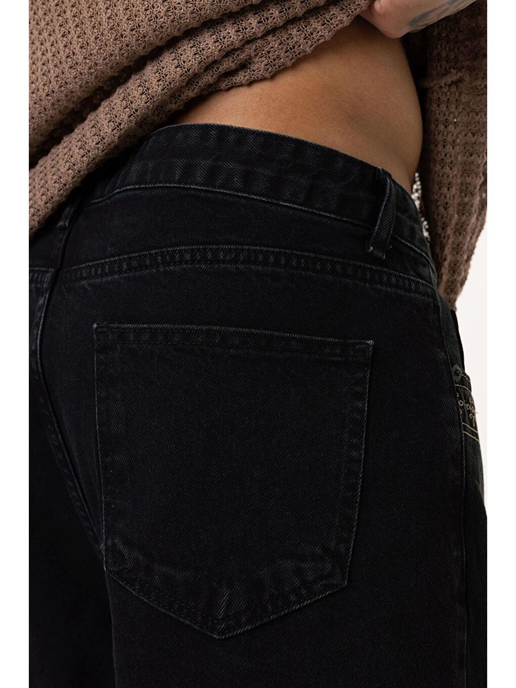 Relaxed Fıt Jean Siyah-5