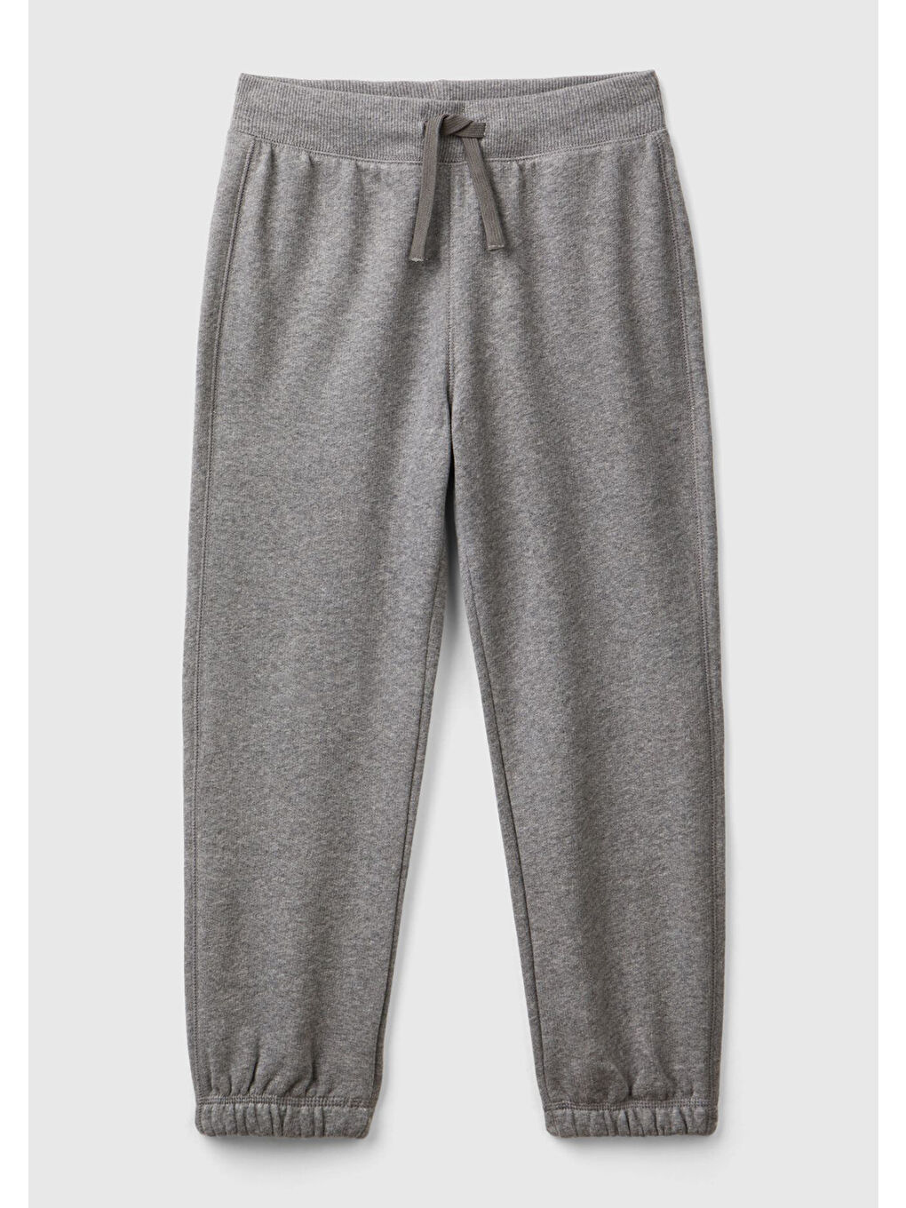 Erkek Çocuk Antrasit Melanj Sağ Arka Cebi Logolu Beli Lastikli Büzgü İpli Eşofman Altı