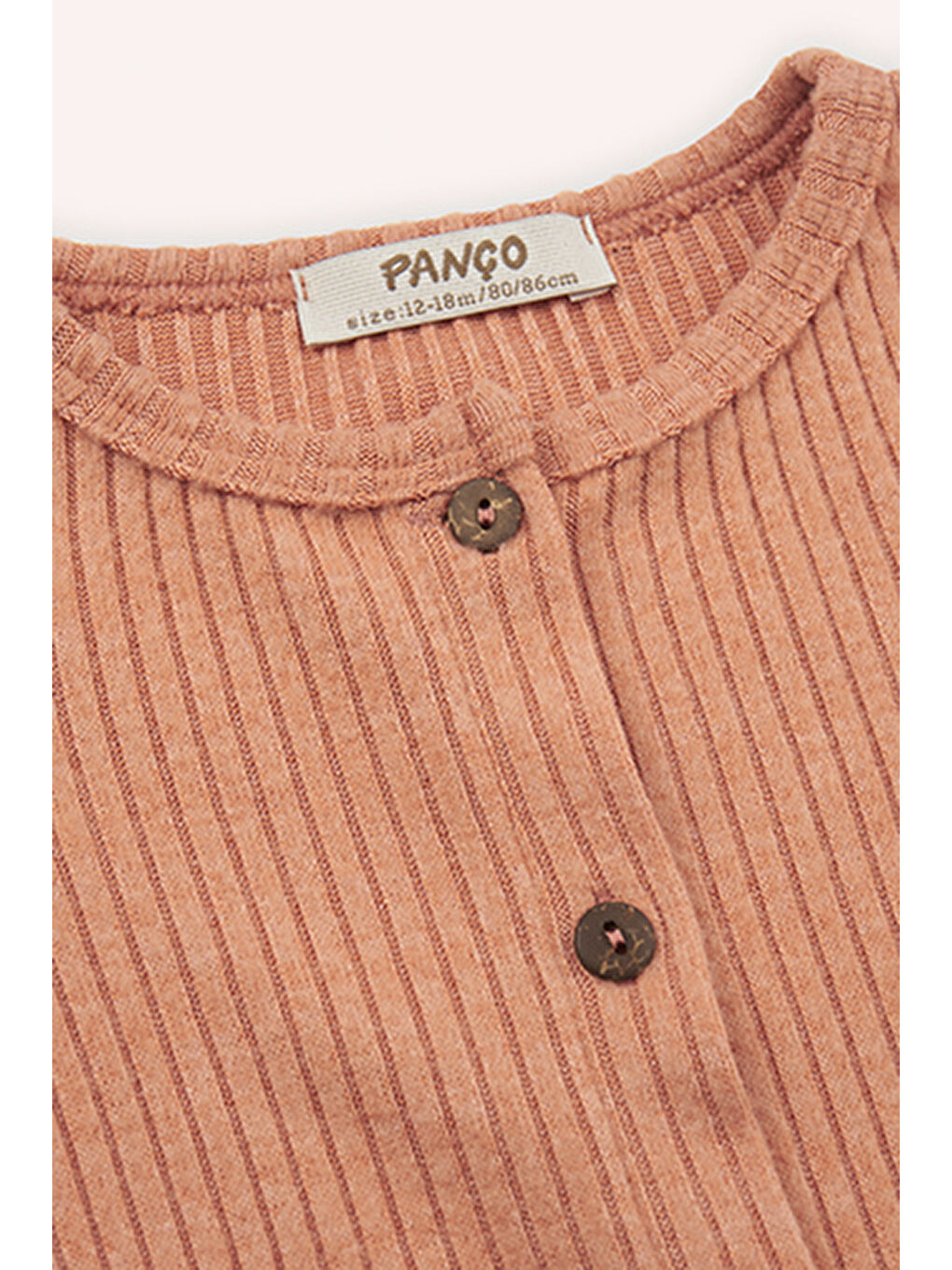 Kahverengi Kız Çocuk Yumuşak Dokulu Örme Triko Takım-2