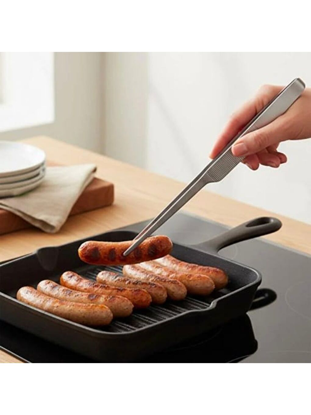 Gri Sivri Uçlu Uzun Maşa - 30 cm