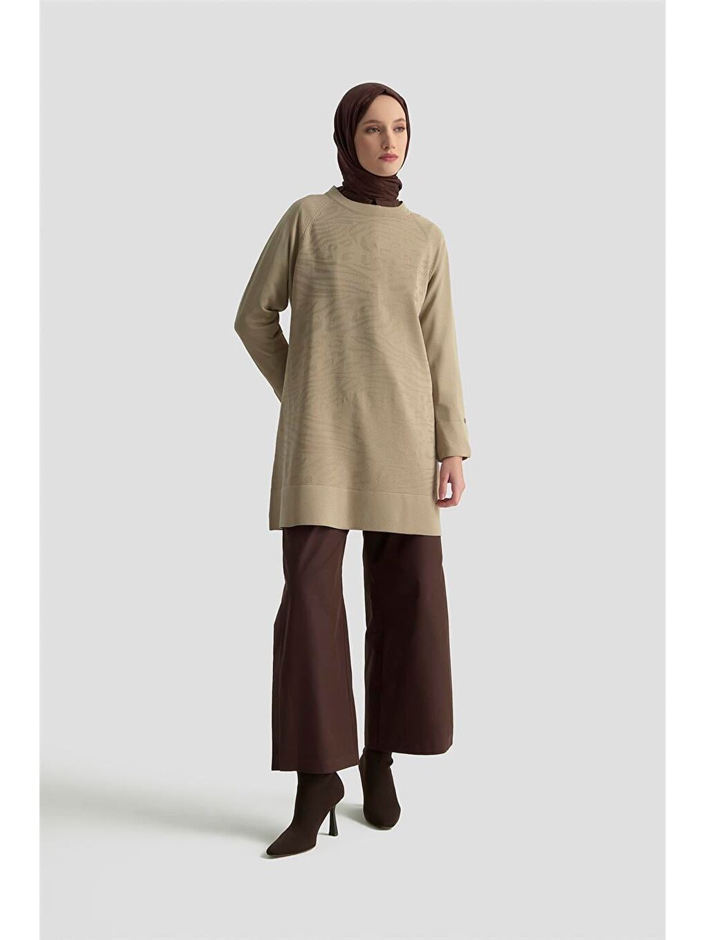 Trend Triko Tunik 25Ktd4114 Bej-2