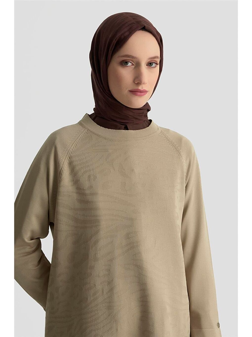 Trend Triko Tunik 25Ktd4114 Bej-3