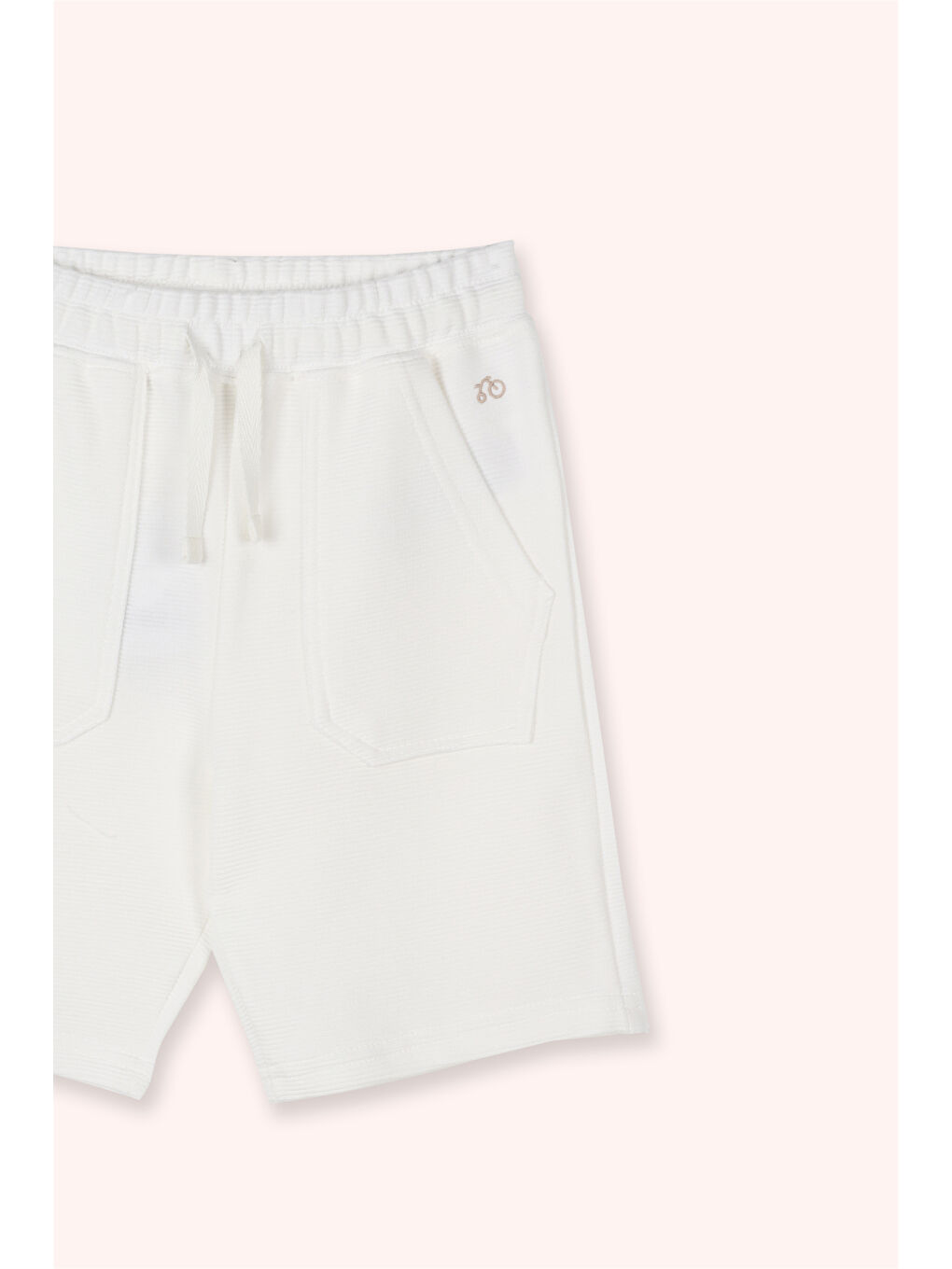 Ekru Erkek Çocuk Örme Şort-2