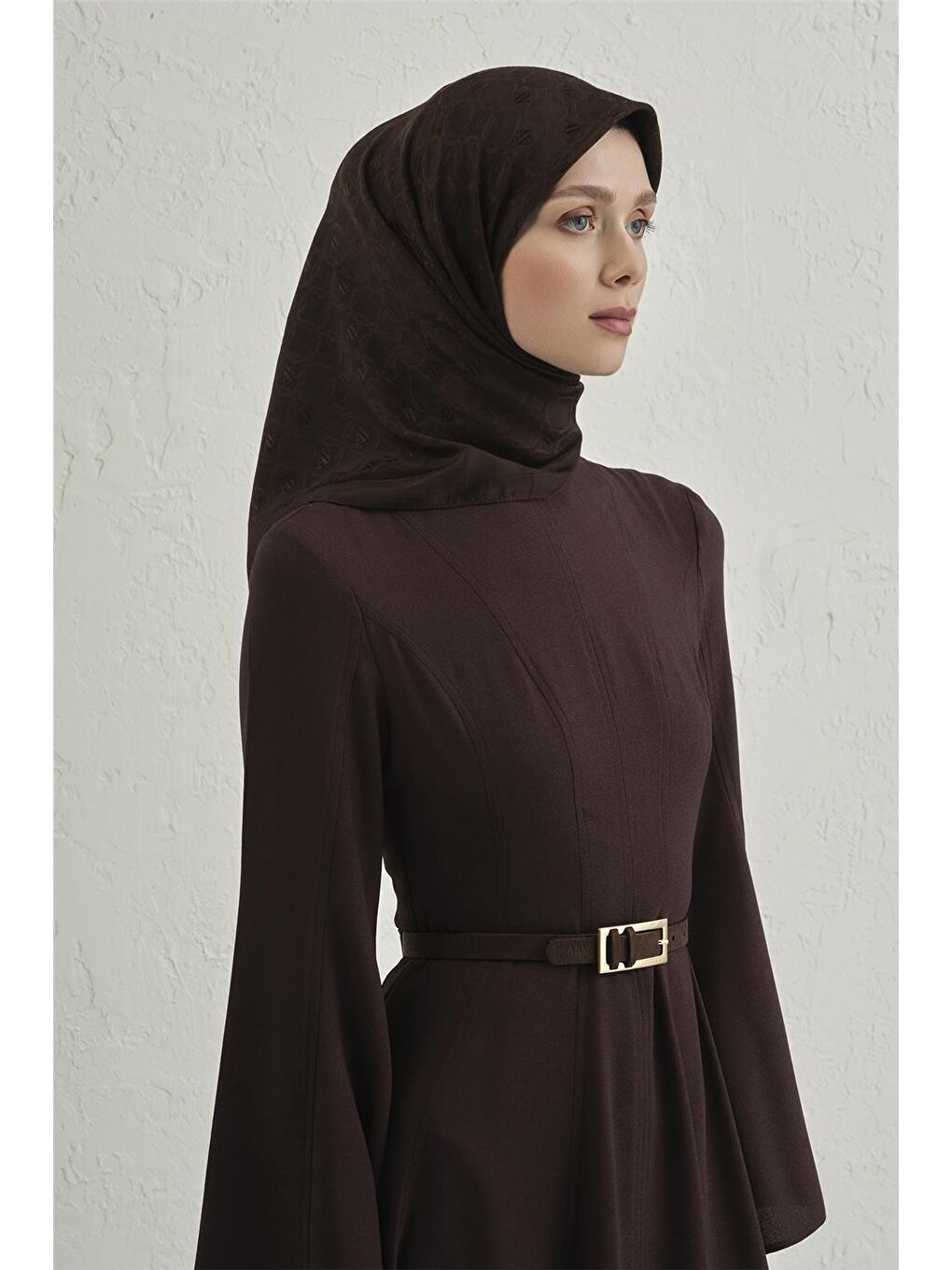 Kahverengi Floş Pamuk Eşarp 1 11