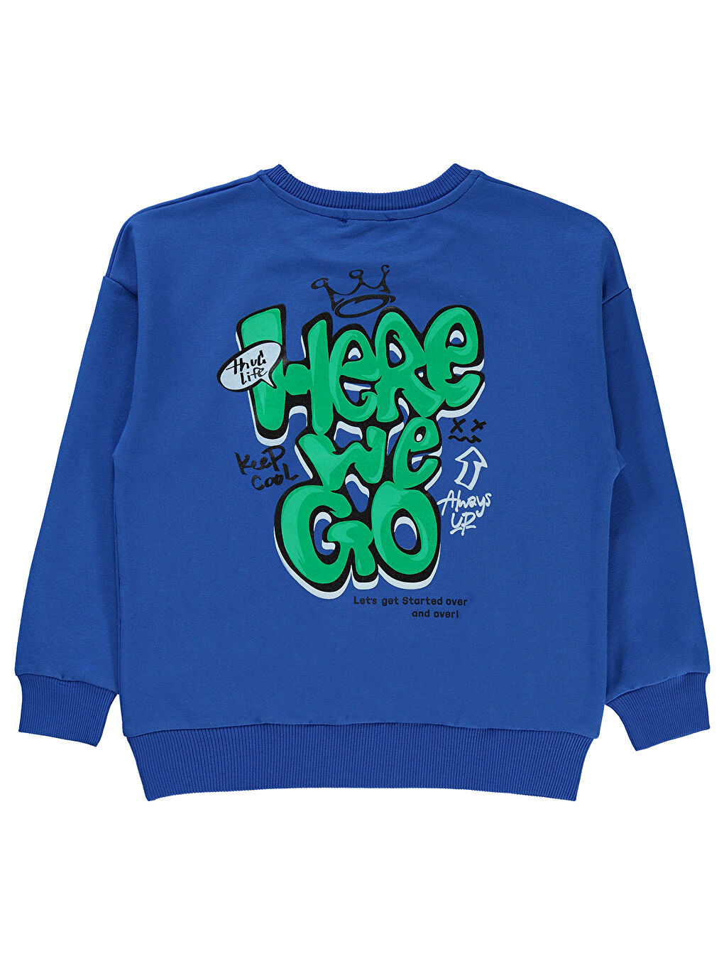 Civil Boys Erkek Çocuk Sweatshirt 6-9 Yaş Saks Mavisi - 1