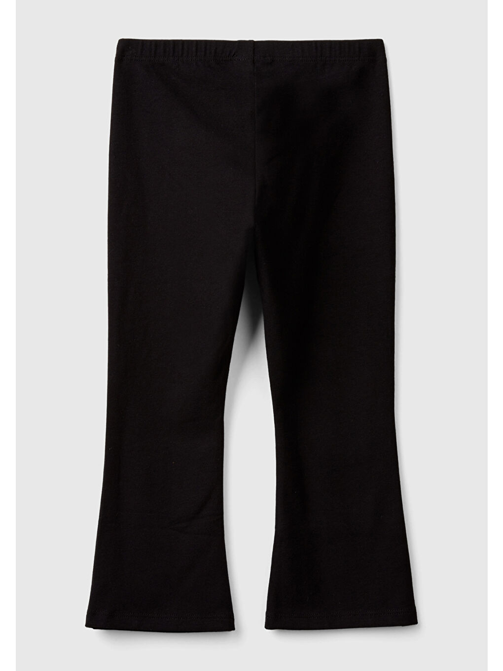 Kız Çocuk Siyah Logo Detaylı Flare Tayt-1