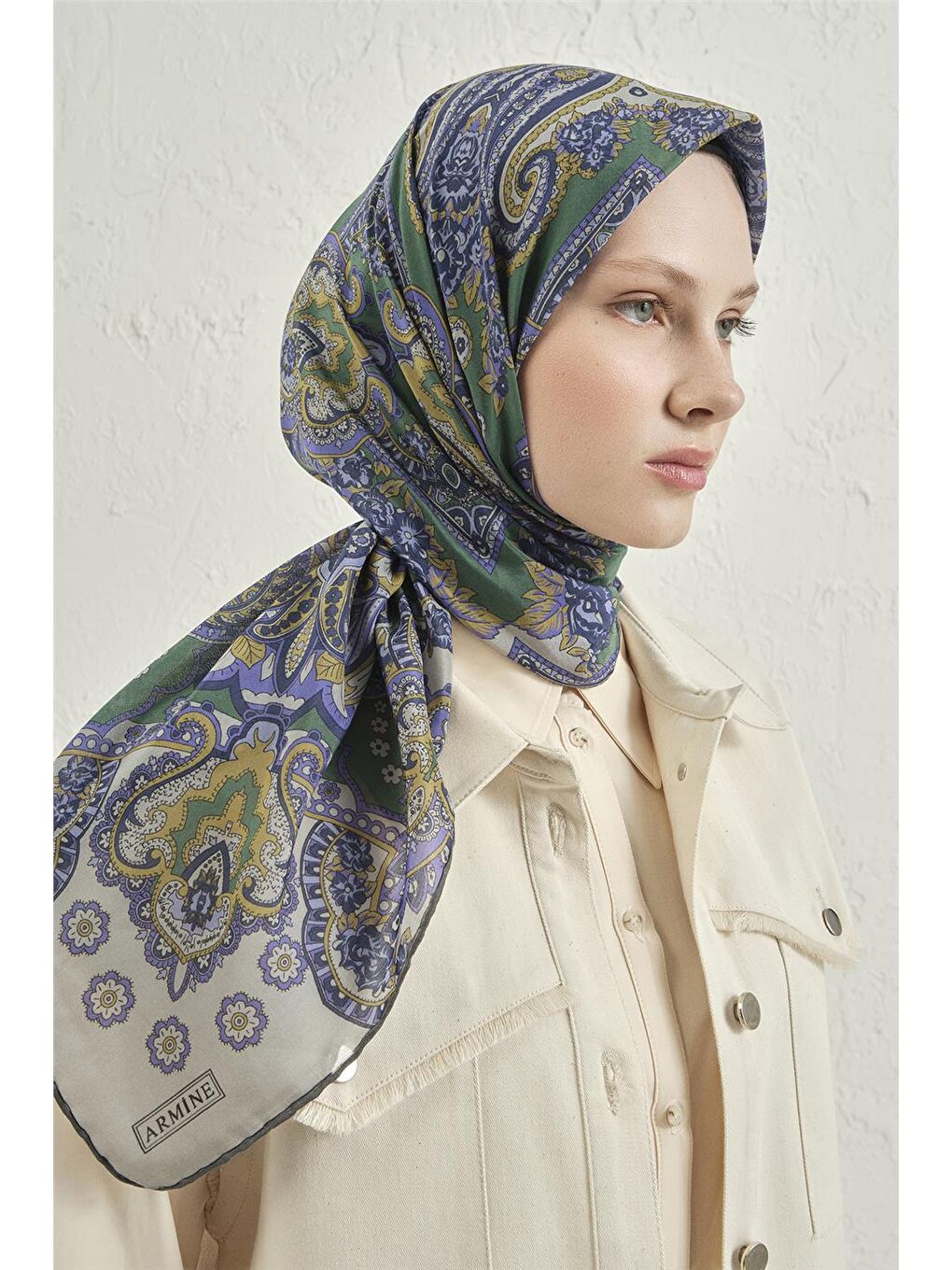 Karışık Çiçek Eşarp 48 49-3