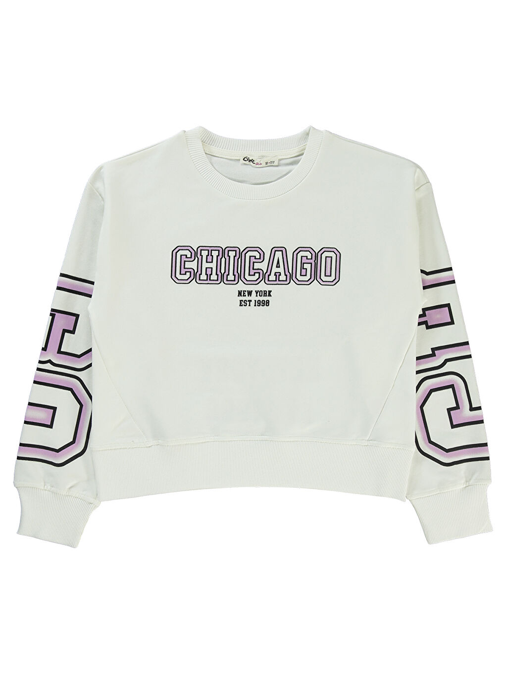 Civil Ekru Girls Kız Çocuk Sweatshirt 10-13 Yaş Ekru