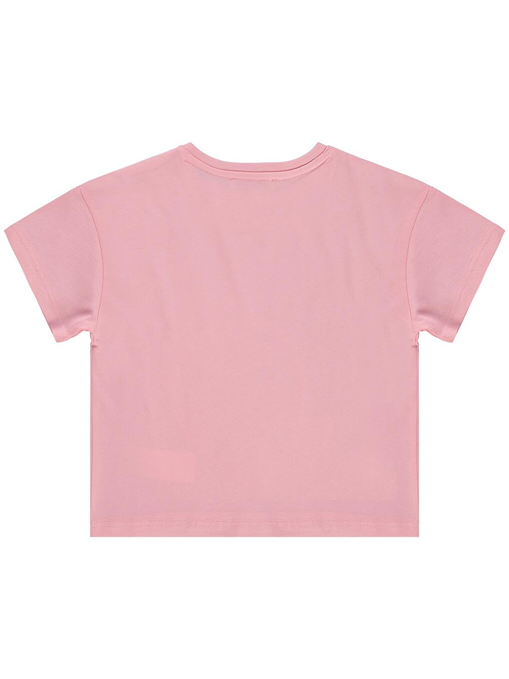 Pembe Girls Çilek Desenli 2-5 Yaş Tişört - Pudra-1