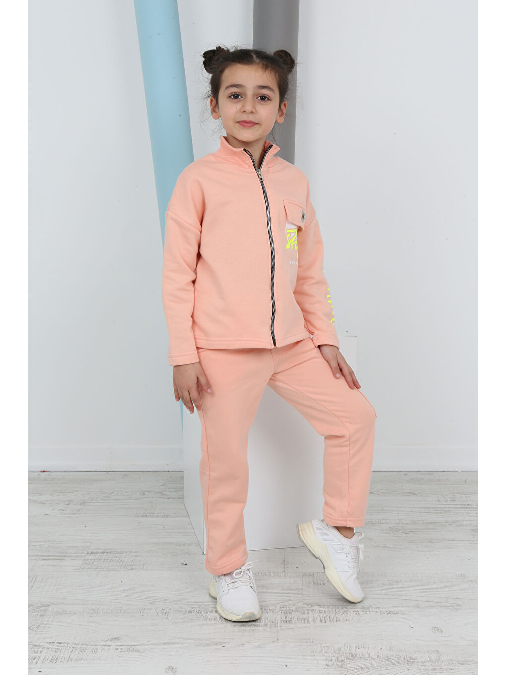 Toontoykids Pembe Kız Çocuk Baskılı Eşofman Takımı