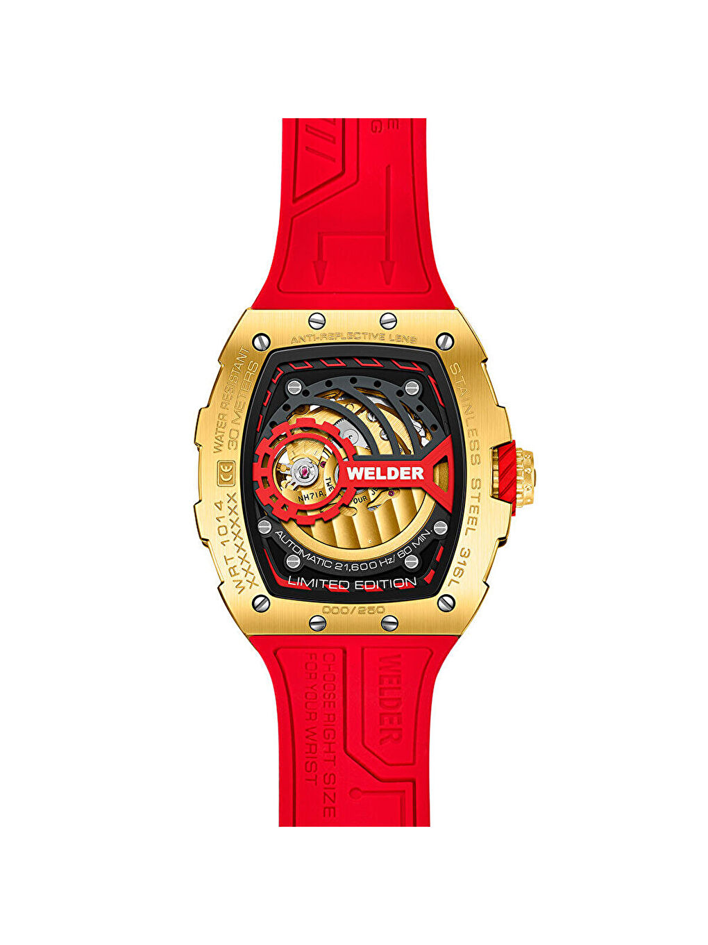 Kırmızı WRT1014 Erkek Kol Saati-2