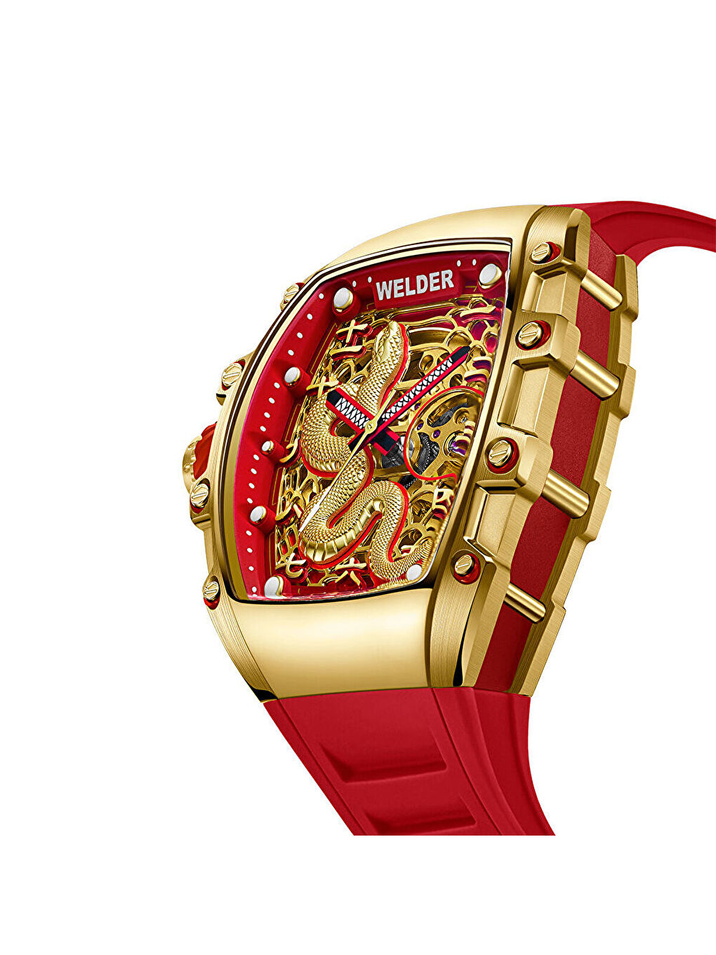 Kırmızı WRT1014 Erkek Kol Saati-3