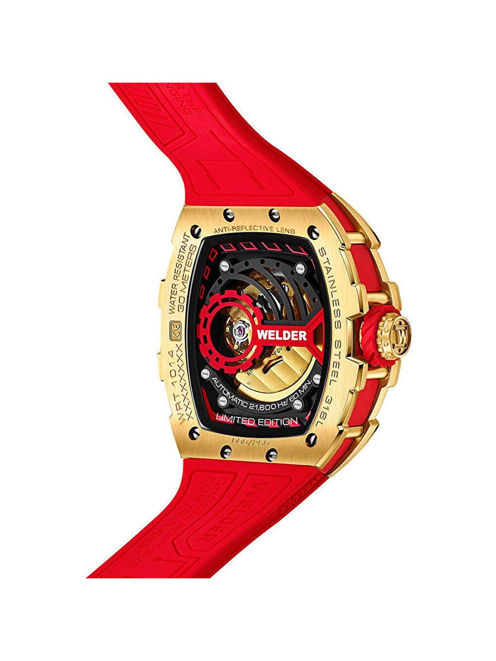 Kırmızı WRT1014 Erkek Kol Saati-5