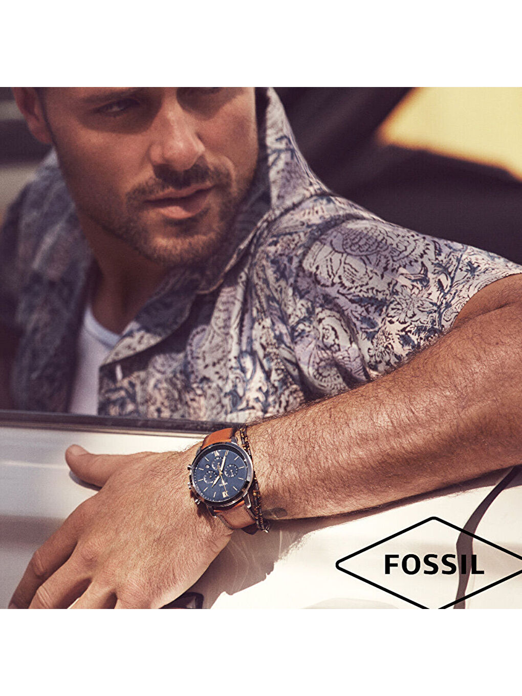 Kahverengi FFS5453 Erkek Kol Saati-2