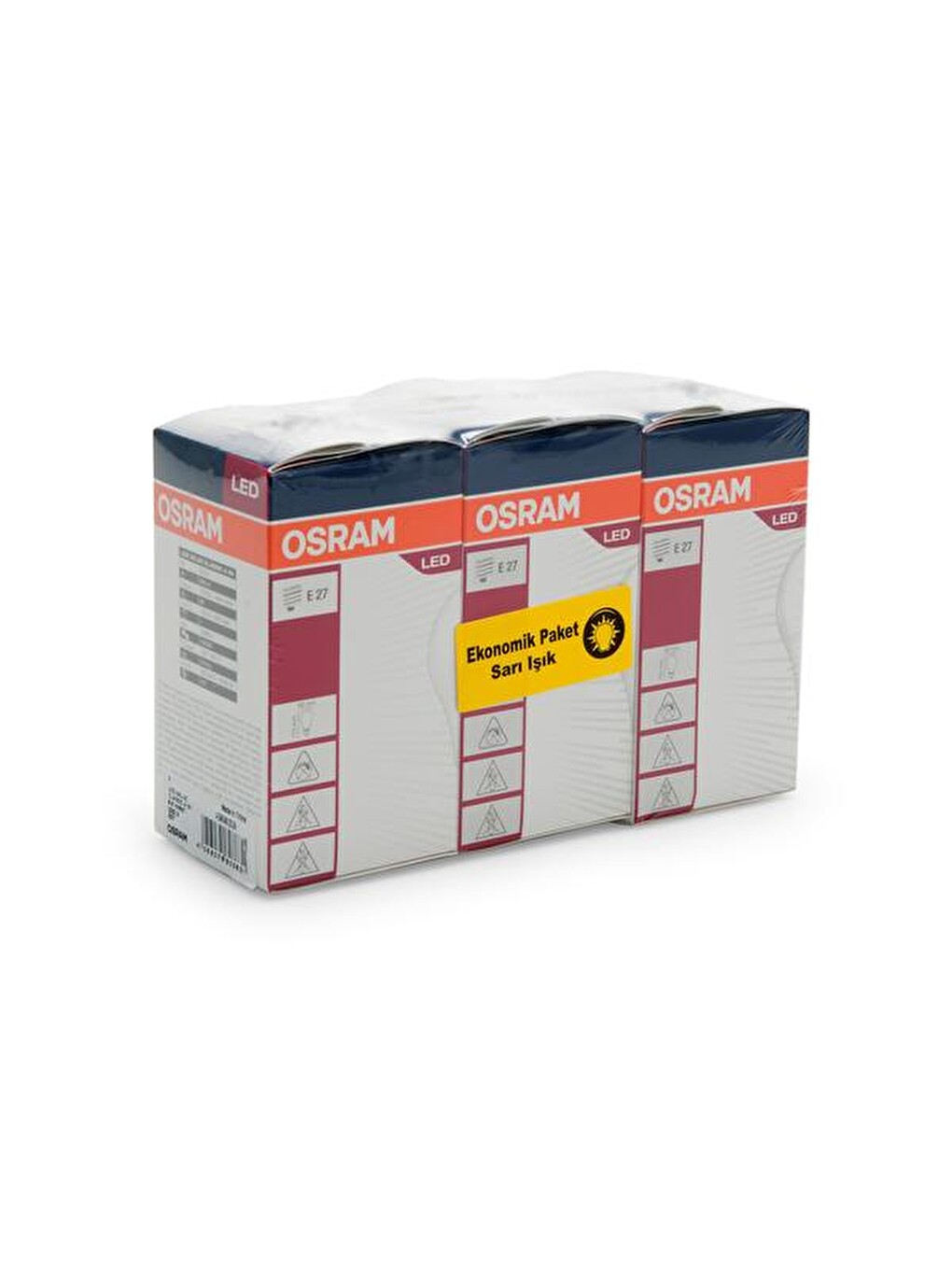 A60 8,5W Led Value Cla60 806Lm E27 3'Lü Ampul - Sarı Işık-3