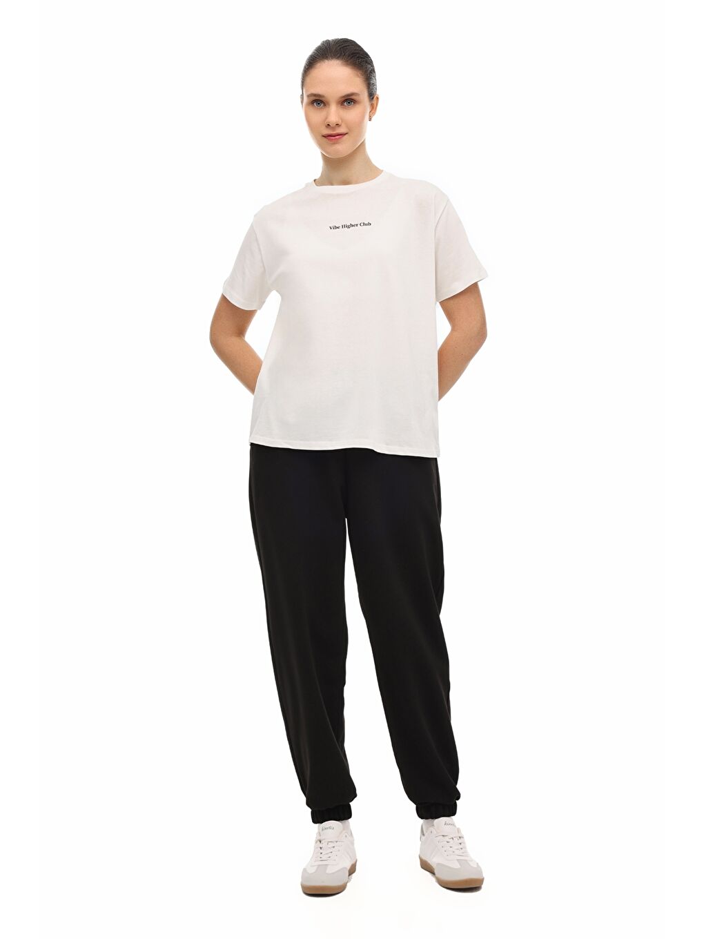 WL 11MILENA 6FX Beyaz Kadın Kısa Kol T-Shirt-2