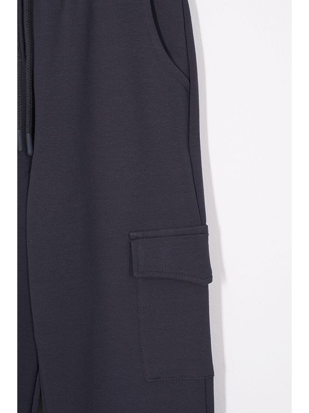 Gri Çift Kargo Cepli Füme Renk Erkek Çocuk Eşofman Tek Alt-1