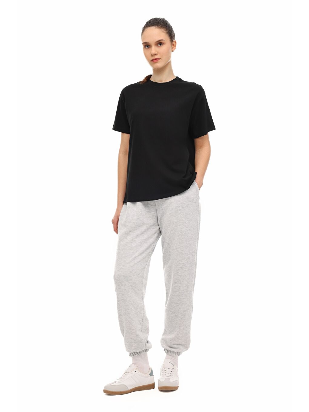 Gri WB 22BELLA-P 6FX A GRI MEL Kadın Eşofman Altı-2