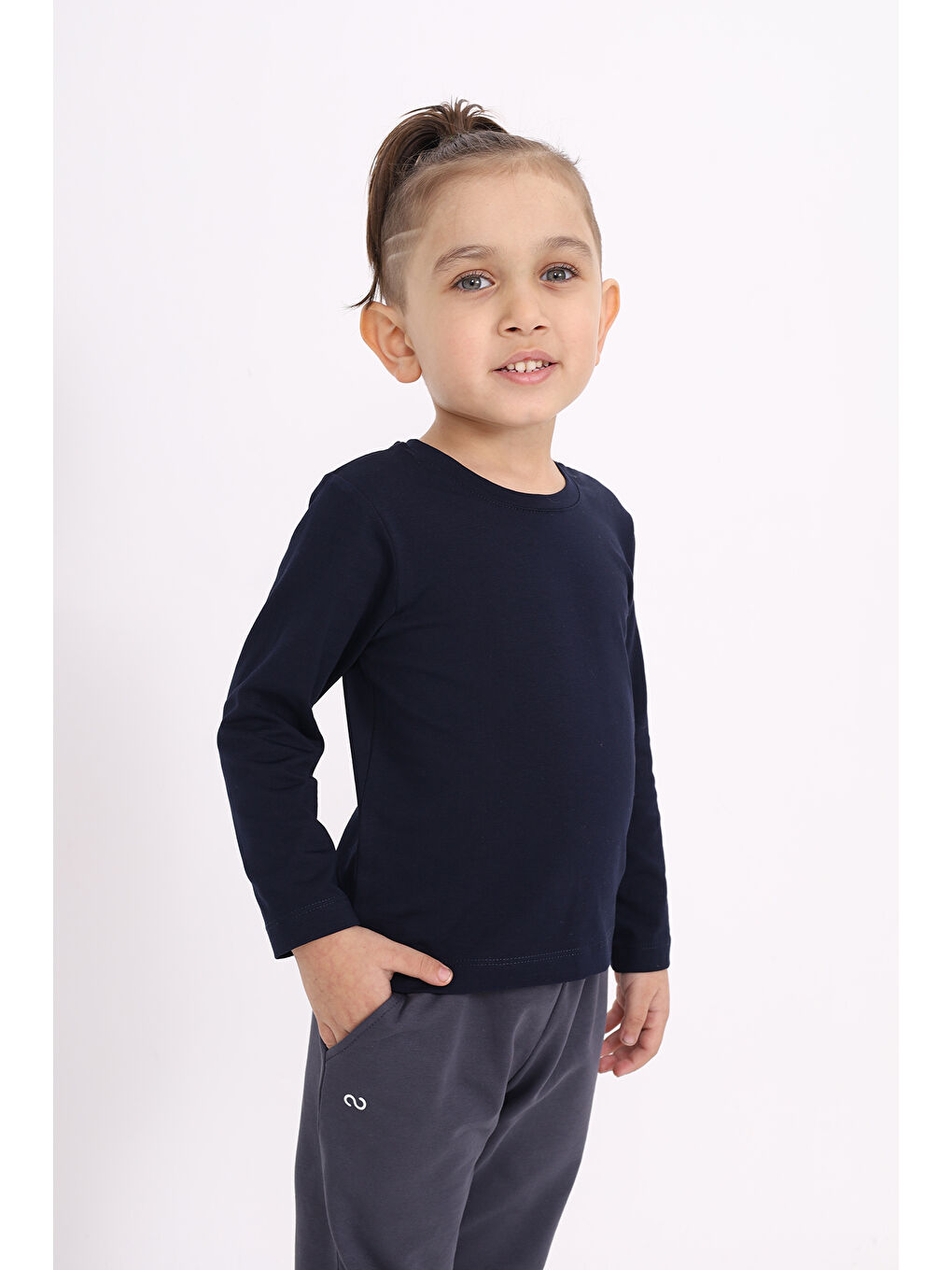 Lacivert Unisex Çocuk Tişört-2