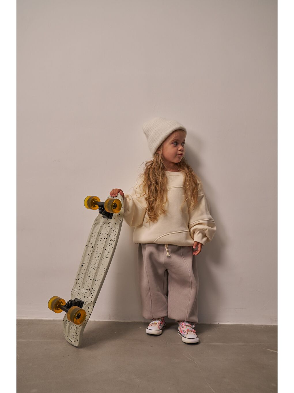 Gri Taş Dikiş Detaylı Eşofman Takım