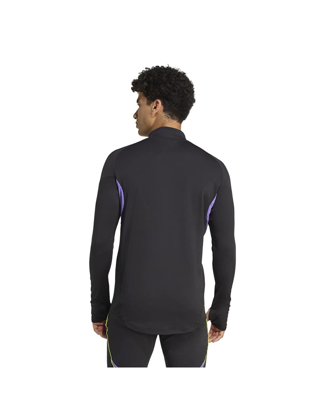 Tiro25c Training Erkek Siyah Dik Yaka Spor Tişört-1