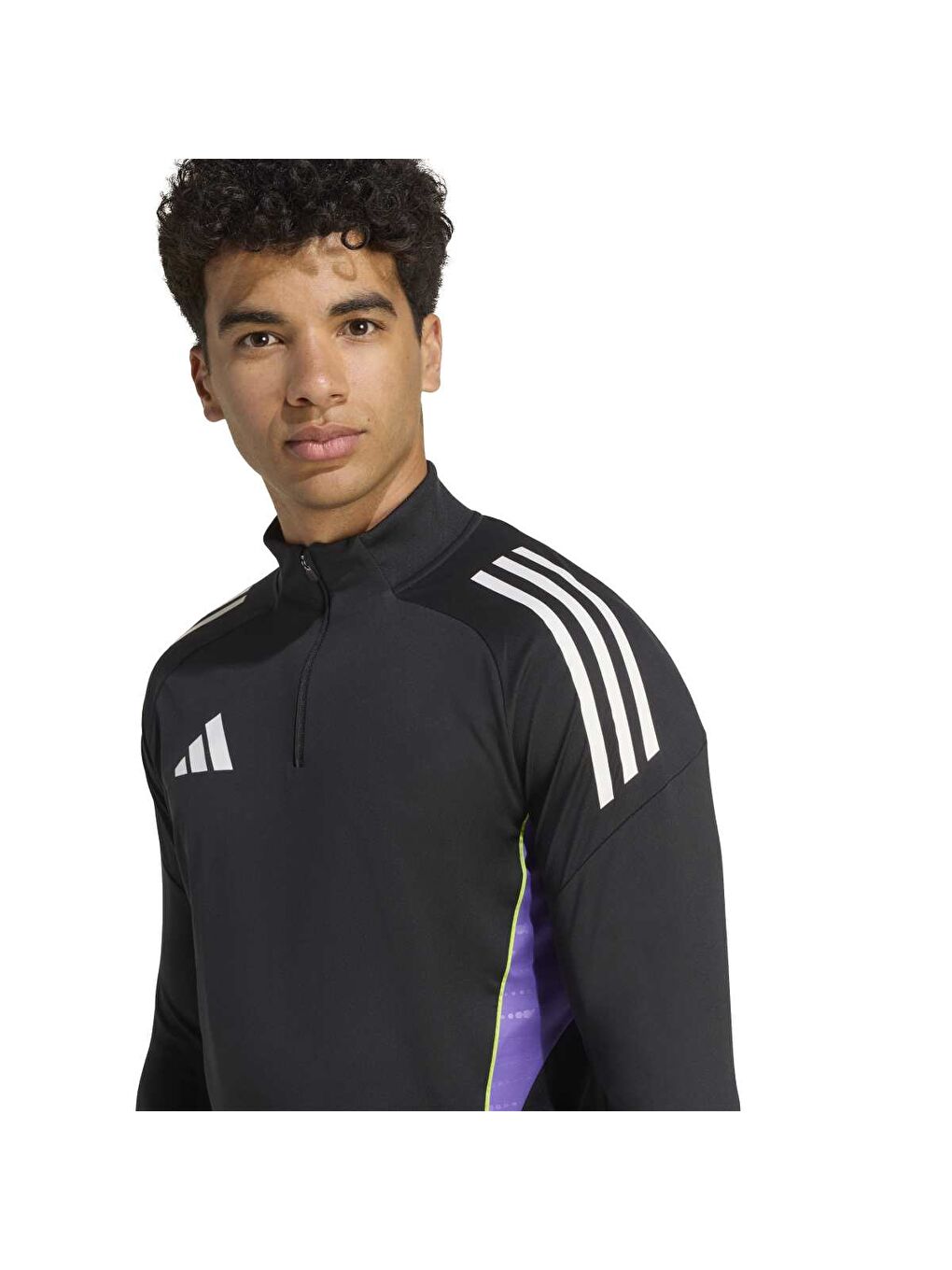 Tiro25c Training Erkek Siyah Dik Yaka Spor Tişört-3