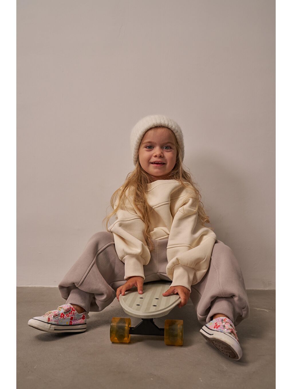 Gri Taş Dikiş Detaylı Eşofman Takım-5