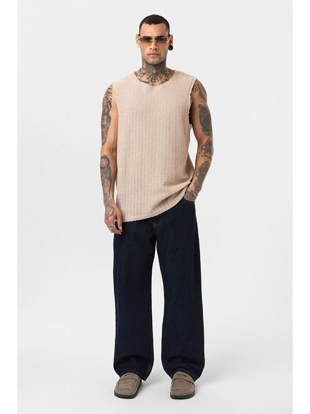 Relaxed Fit Jean Koyu Mavi