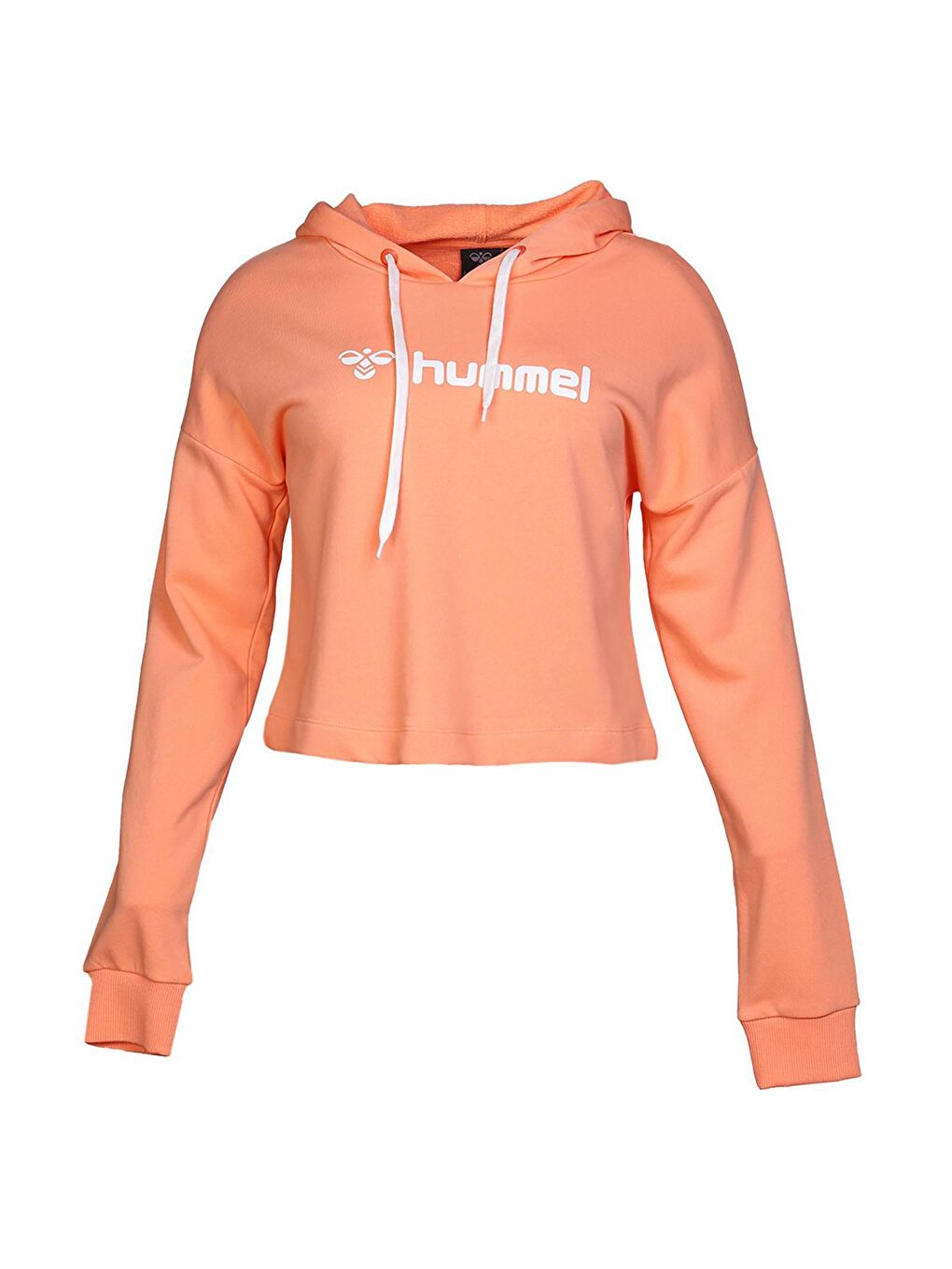 Hummel Turuncu Gala Kadın Turuncu Kapüşonlu Crop Sweatshirt - 1