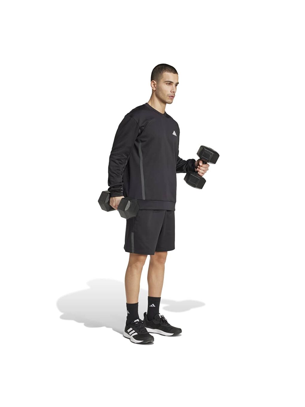 Gg Crew Erkek Siyah Sweatshirt-1