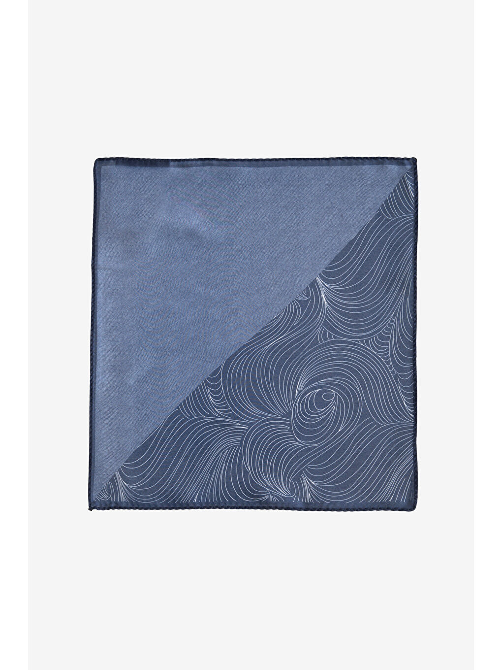 Erkek Lacivert Desenli Mendil-1