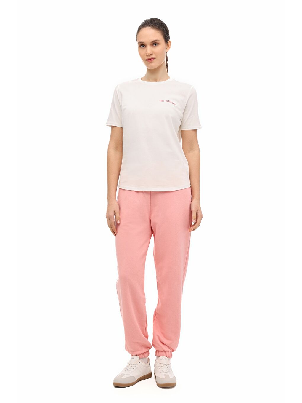 WL 11MILEN 6FX Beyaz Kadın Kısa Kol T-Shirt-2