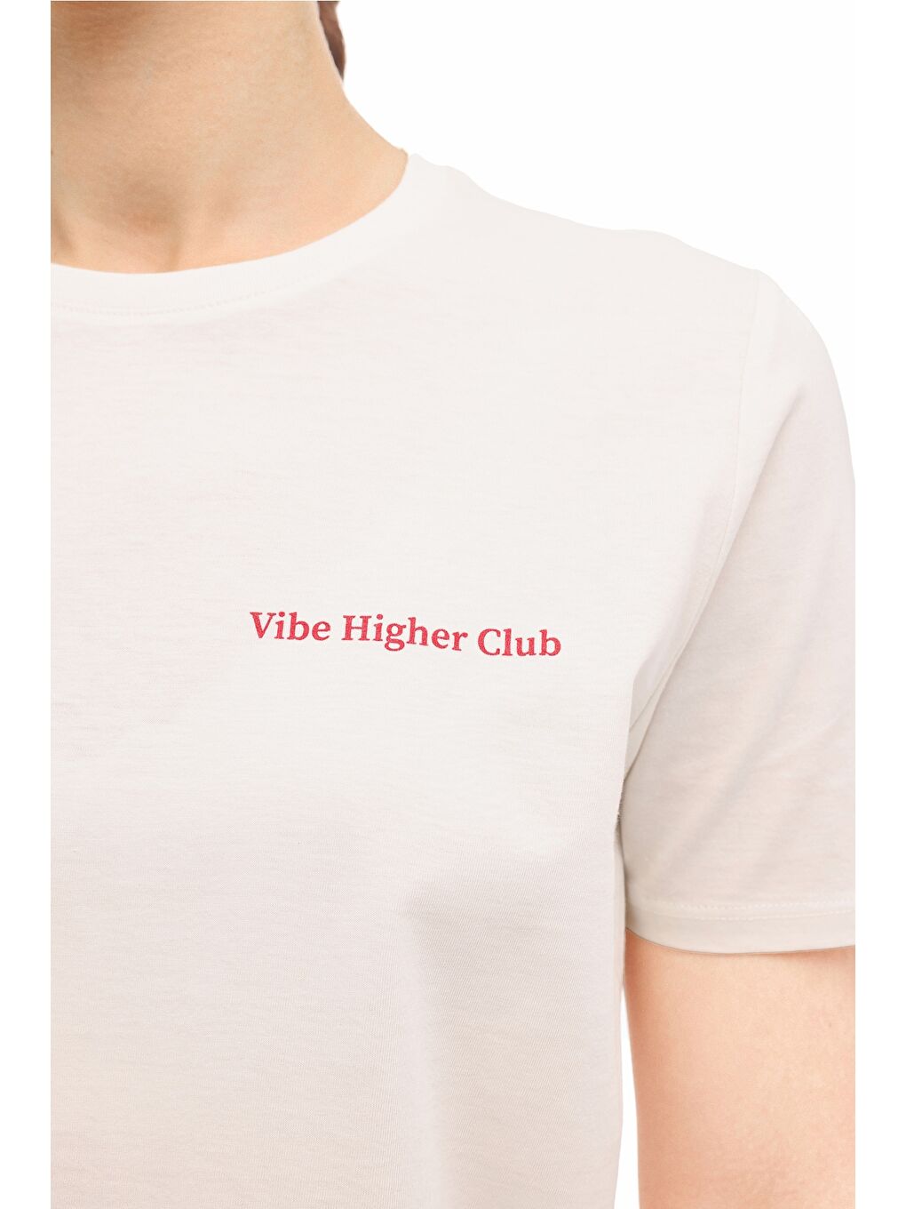 WL 11MILEN 6FX Beyaz Kadın Kısa Kol T-Shirt-3