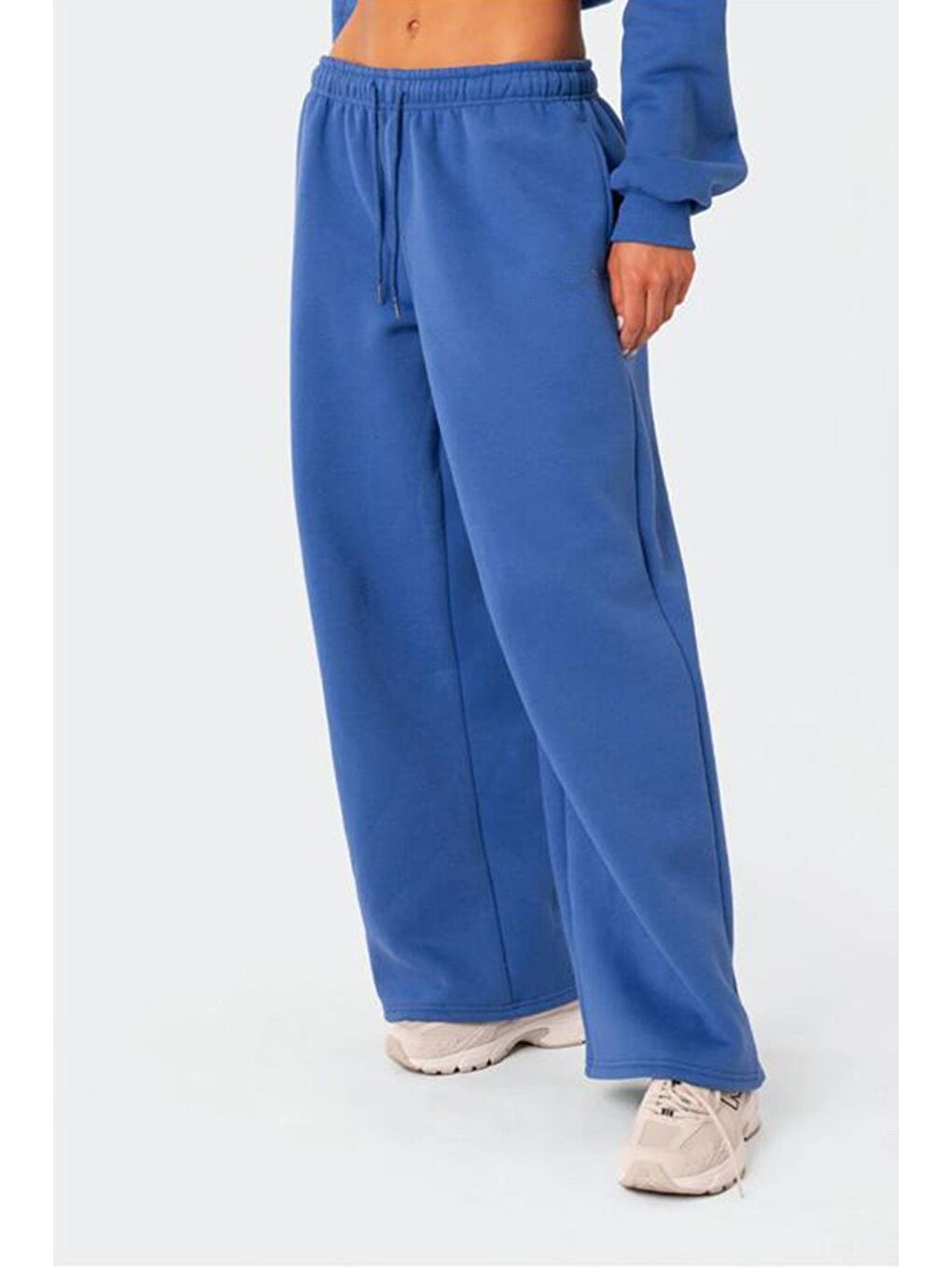 Mavi Saks Bol Paça Kadın Eşofman Altı Mg2279-6