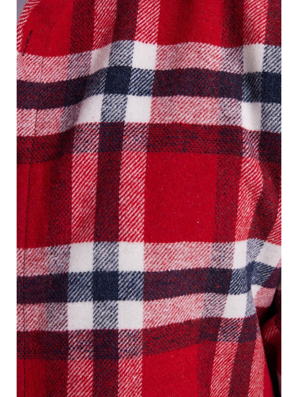 Karışık Erkek Slim Fit Dar Kesim Kareli Kışlık Oduncu Gömlek-5