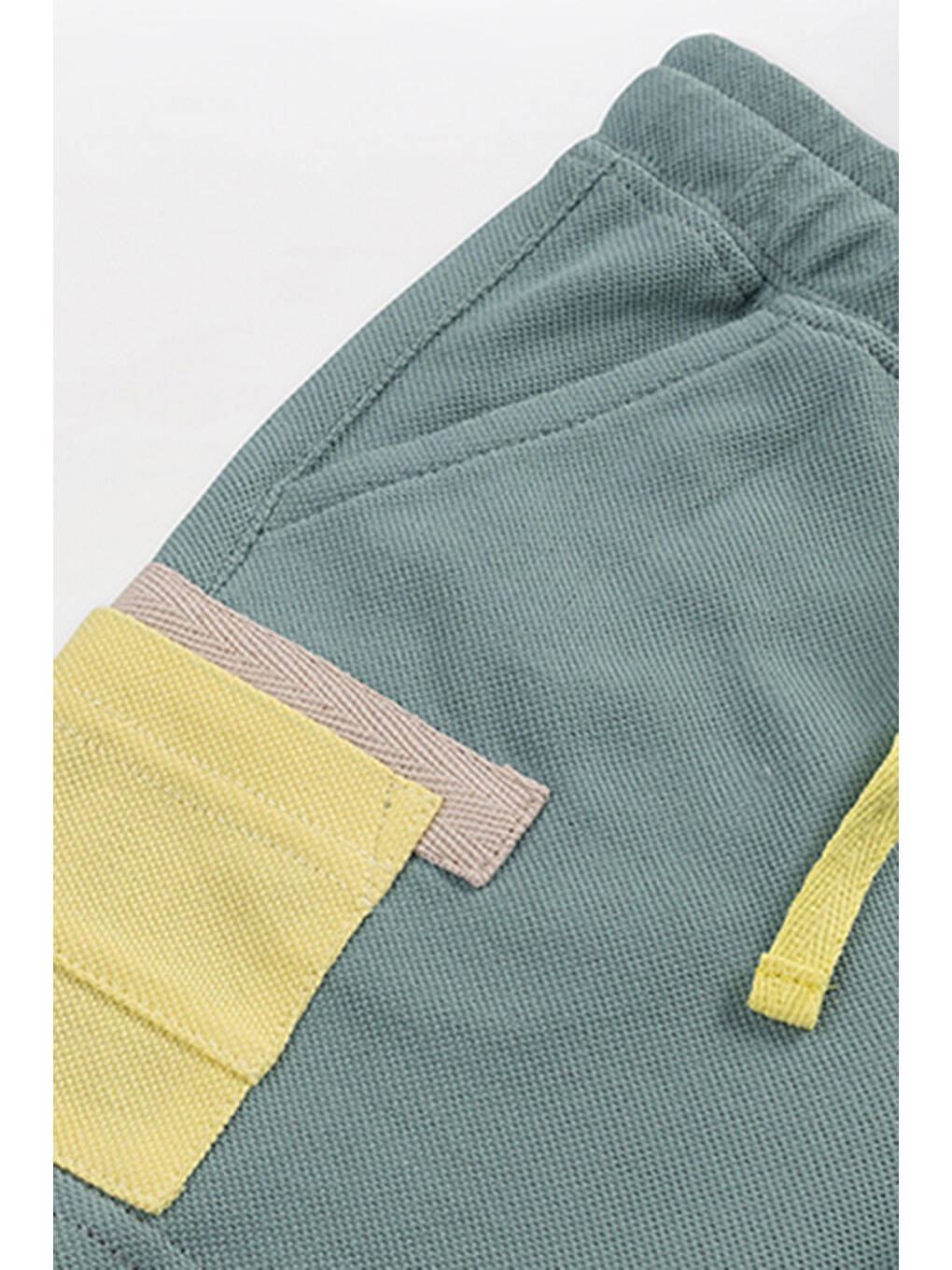 Erkek Bebek Yeşil Örme Şort-2