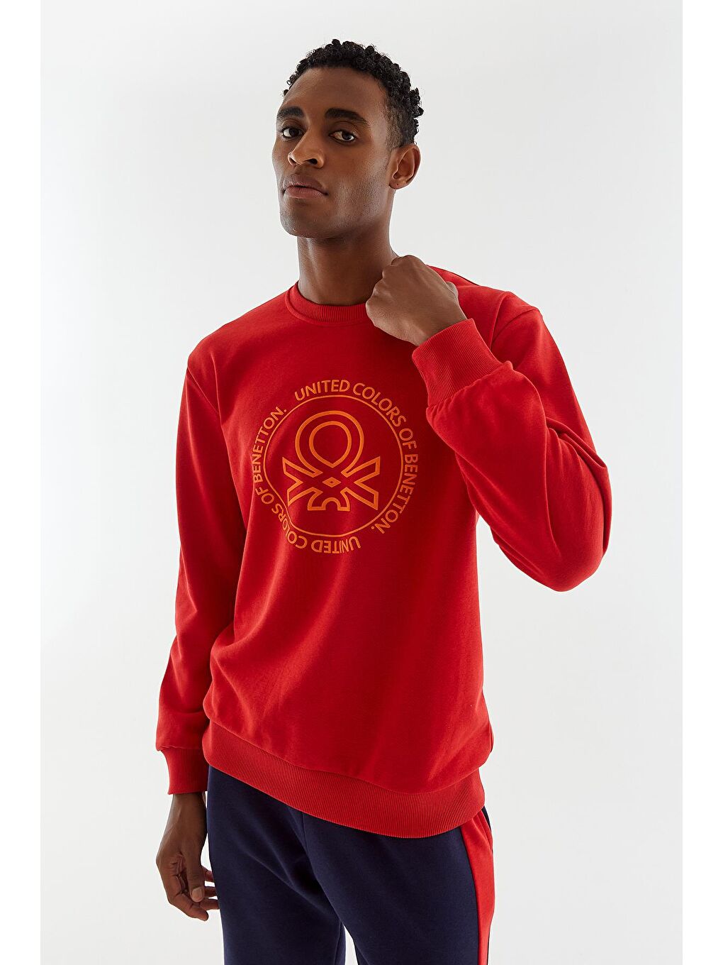 United Colors Of Benetton Kırmızı Erkek Sweatshirt - 8