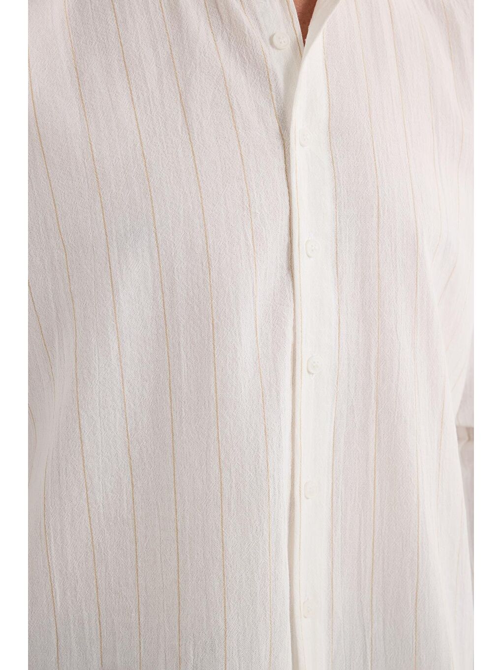 Karışık Erkek Regular Fit Klasik Kesim Spor Yaka Çizgili Pamuk Gömlek-2