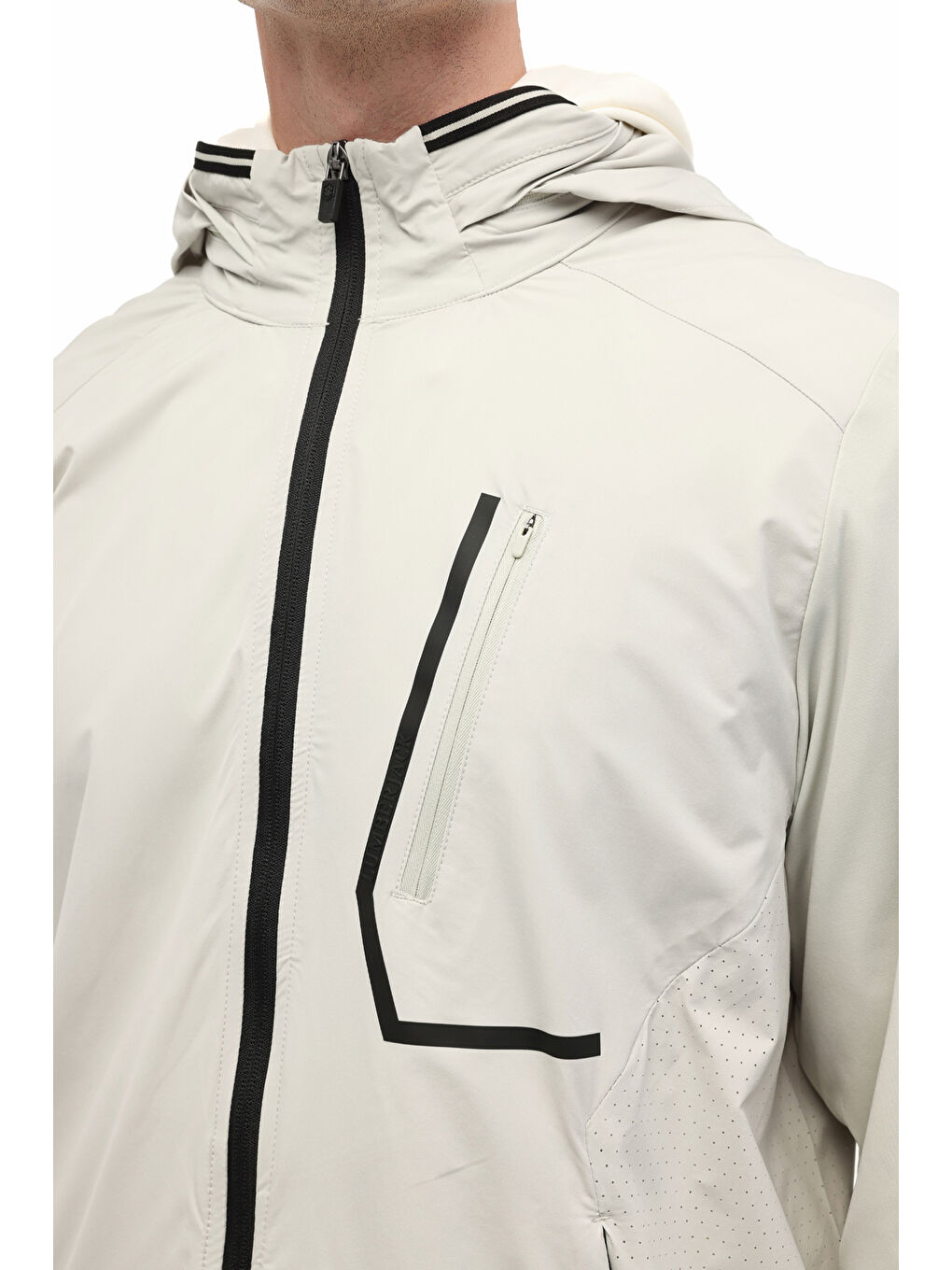 Gri ML KANYA-24 ELG 5001 5PR Taş Rengi Erkek Eşofman Üstü-3