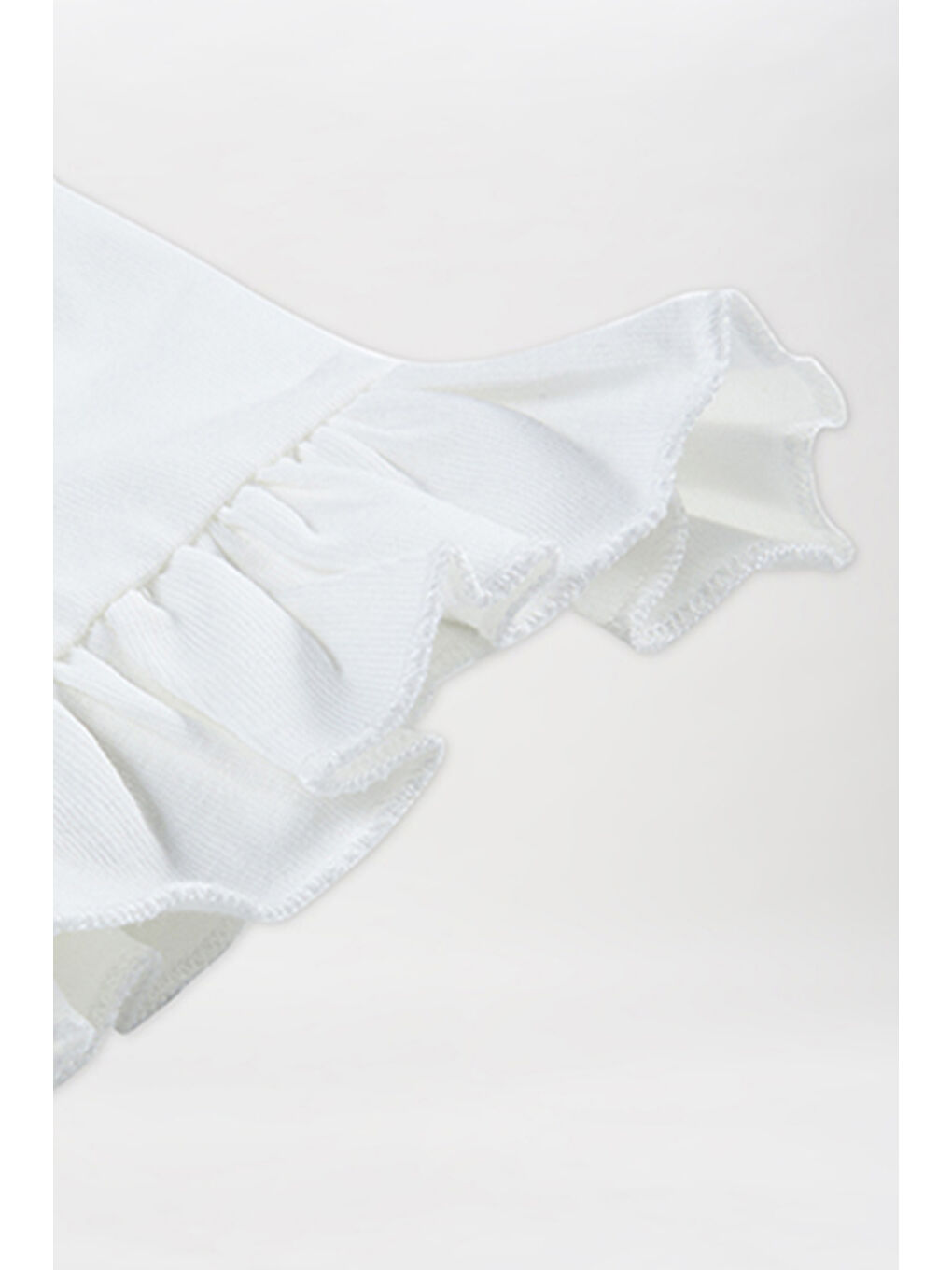 Kız Bebek Baskı Detaylı Ekru Tişört-2