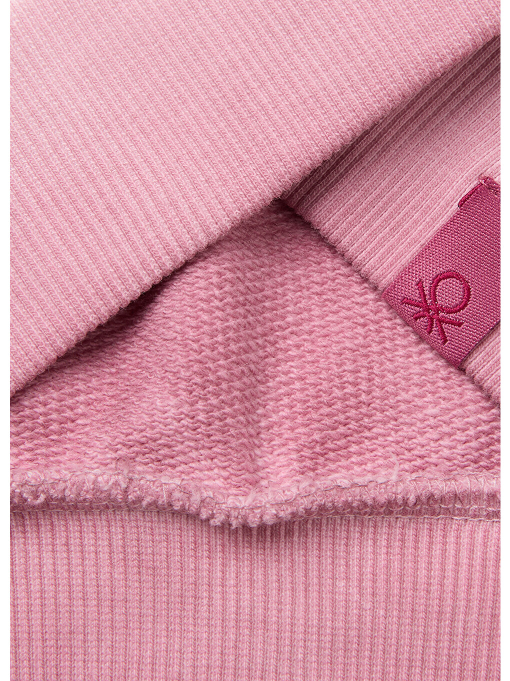 Kız Çocuk Pembe Önü Lilo&stitch Baskılı Oversize Bisiklet Yaka Sweatshirt-2