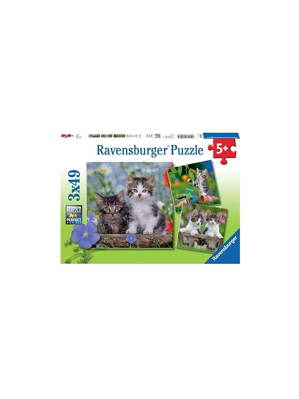 Puzzle 3x49 Parça Tiger Babies 80465
