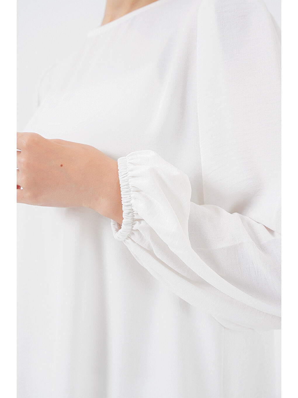 Kadın Ayrobin Tunik Pantolon Alt Üst Takım 6712 - Beyaz-3